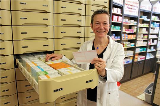 Seit 26 Jahren: Eva Peinemann betreibt die Roemer-Apotheke in Clausthal-Zellerfeld. Foto: Wendt