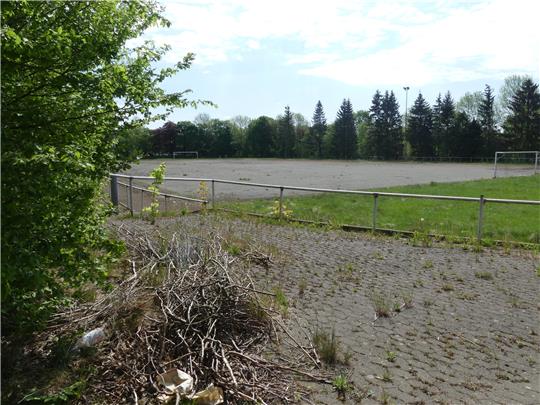 Seit Jahren tut sich auf dem August-Tiemann-Sportplatz an der Adolph-Ey-Straße wenig Neues. Dem Verkauf stünde nichts mehr im Weg, sagte Bürgermeisterin Petra Emmerich-Kopatsch nun bei der Jahreshauptversammlung des TuS. Archivfoto: Römhild