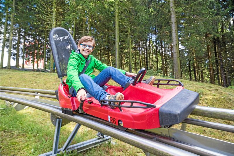 Seit Juli 2012 sorgt der Bocksberg-Bob für Fahrvergnügen auf dem Hahnenkleer Hausberg.  Foto: GZ-Archiv
