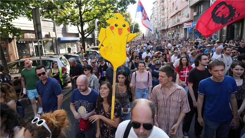 Seit Monaten gibt es in Serbien Proteste.