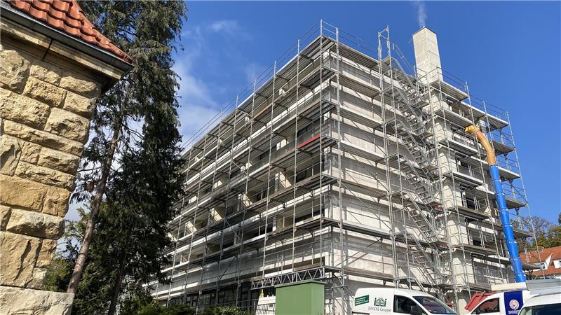 Seit September ist das ehemalige Schwesternheim am Krankenhaus eine Baustelle.