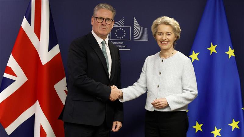 Seit dem Amtsantritt des sozialdemokratischen Premierministers Keir Starmer im Juli hat sich der Ton zwischen Brüssel und London deutlich verbessert. (Archivbild)