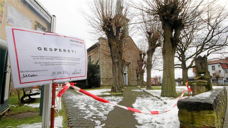 Seit dem Brand in der Nacht zum 1. Weihnachtstag ist das Gotteshaus für die Öffentlichkeit gesperrt.