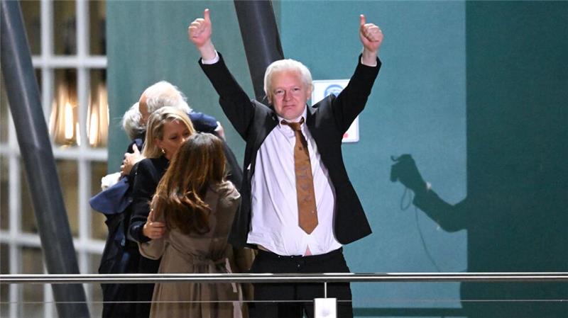 Julian Assange will sich erstmals seit Freilassung äußern Seit seiner Heimkehr hat Assange sich nicht öffentlich geäußert. (Archivbild)