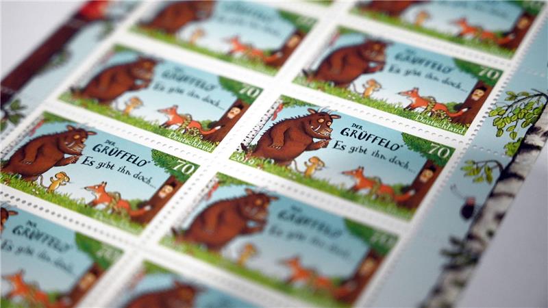 Selbst eine Briefmarke wurde dem „Grüffelo“ bereits gewidmet. (Archivbild)