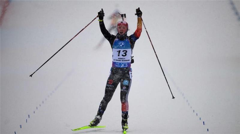 Grotian und Riethmüller: Neue Biathlon-Gesichter strahlen Selina Grotian holt mit 20 Jahren den ersten Weltcupsieg ihrer Karriere.