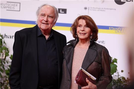 Senta Berger und ihr Ehemann Michael Verhoeven im Mai bei der Verleihung des Deutschen Filmpreises.