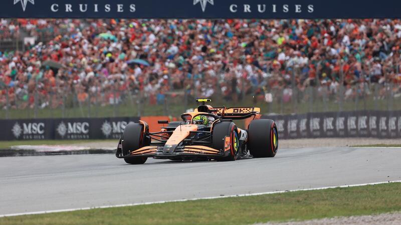 Nach Brand im Motorhome: Norris rast zur Pole Position Sicherte sich für das Rennen in Barcelona die Pole Position: Lando Norris.