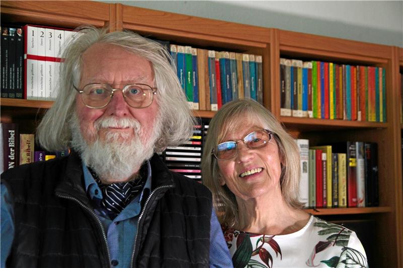 Sidney und Helga Gromnica von der „Künstlergilde Harz“.