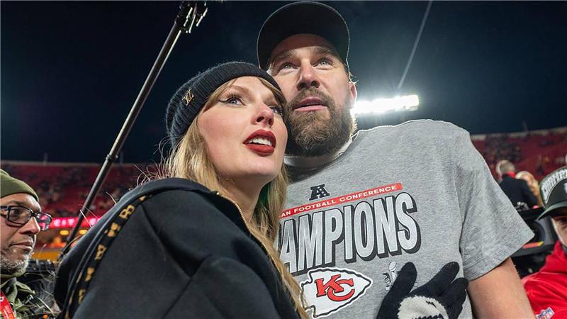 Diese Fragen stellen sich Fans zur Hochzeit von Taylor Swift Sie besucht seine Spiele, er ihre Konzerte. (Archivbild)