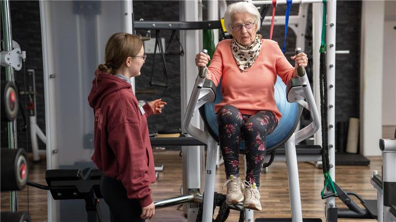 „Disziplin ist alles“ - 100-Jährige im Fitness-Studio Sie gilt im Fitnessstudio als sehr ehrgeizig. (Archivbild)