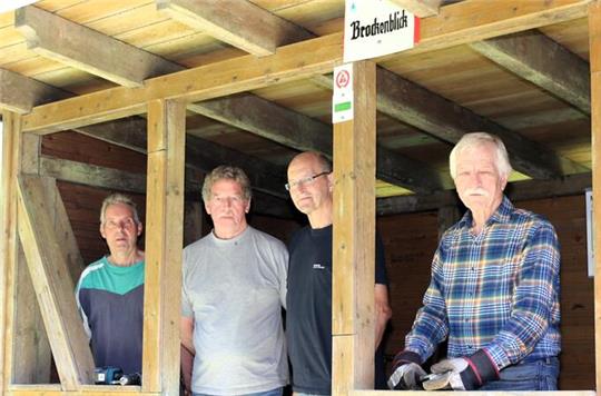 Sie sind die Gesichter der agilen Harzklub-Arbeitsgruppe (v.l.): Klaus Wippermann, Rolf Schrader, Michael Tost und Volker Mehlig.