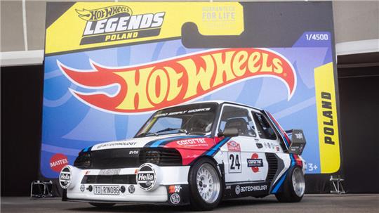 Sieht schon fast aus wie im Spielzeugladen: Paul Czarneckis Rallye-Fiat 126-B hat es ins weltweite Hot-Wheels-Legends-Finale geschafft.