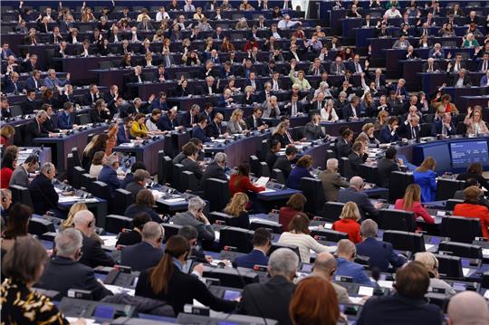 Sitzung des Europäischen Parlaments in Straßburg.