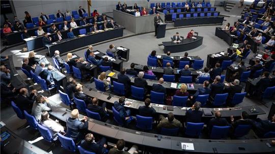 Sitzung im Bundestag.