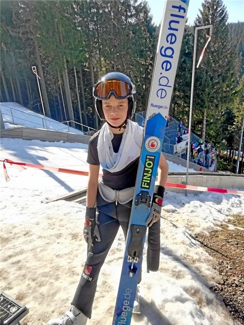 Skispringer Riemann gewinnt Gesamtwertung der Nordcup-Serie Skispringer Nando Riemann vom WSV Braunlage gewinnt die Gesamtwertung der Nordcup-Serie. Foto: Privat