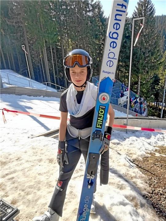 Skispringer Nando Riemann vom WSV Braunlage gewinnt die Gesamtwertung der Nordcup-Serie. Foto: Privat