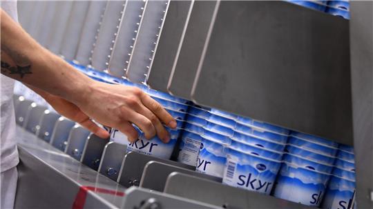 Skyr ist vom Geschmack her ähnlich wie Joghurt und Quark.