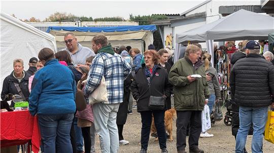 So groß ist der Andrang selten: Den gesamten Tag über kommen Hunderte von Besuchern zum Winterbasar im Tierheim Eckertal.