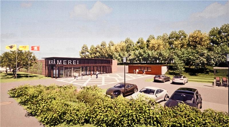 Hahnenklee: Supermarkt soll Wachstumsmotor werden So könnte der Nahversorger später einmal aussehen: In einer Projektskizze geben die Investoren einen ersten Eindruck von der geplanten Krämerei. Darstellung: Privat
