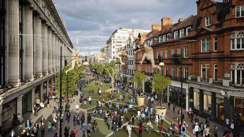So könnte die Oxford Street in wenigen Jahren aussehen.