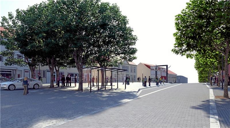 Geplanter Umbau am Clausthaler Kronenplatz bekommt Aufschub So oder so ähnlich könnte der Kronenplatz schon bald aussehen. Grafik: GZ-Archiv
