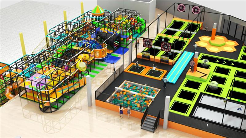 So oder so ähnlich soll der große Indoor-Spielbereich aussehen, der Platz für 400 Kinder bietet.