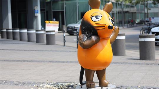 So sah die Maus am Morgen nach dem Brandanschlag aus. Sie wurde später repariert. (Archivbild)