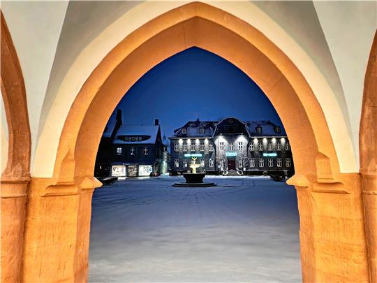 So sah es am 1. April auf dem Marktplatz aus. Bald soll der Winterschlaf vorbei sein.  Foto: Sowa