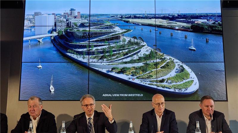 So sieht das Gebäude von oben aus.