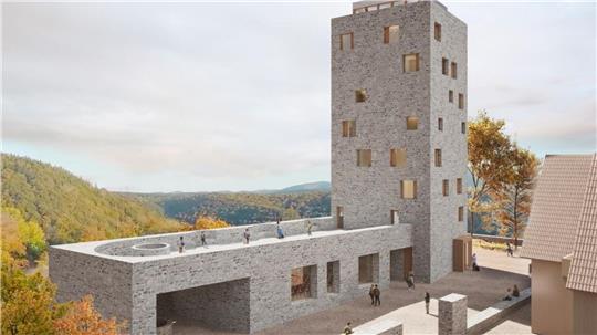 Wie realistisch ist der Traum vom millionenschweren Burgbergturm? So soll der neue Burgbergturm aussehen.