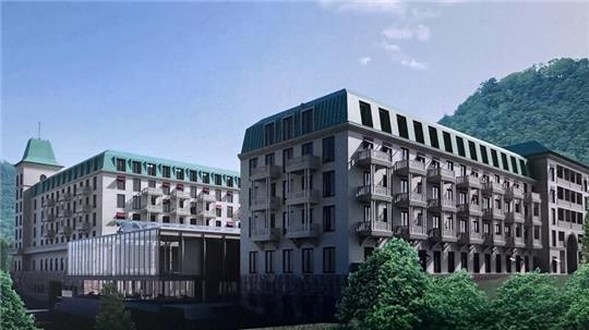 So soll der neue Harzburger Hof aus Richtung der oberen Kurhausstraße aussehen.