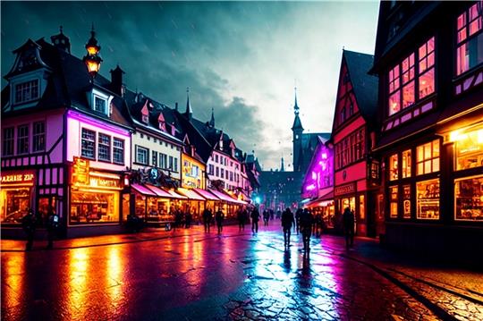 So stellt sich die KI „IMGCreator“ Goslar in einem modernen Stadtbild vor.