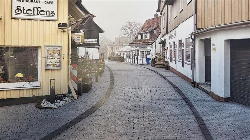 Neues Pflaster: Hahnenkleer Kurhausweg steht auf der Liste So stellt sich die Stadtverwaltung den sanierten Kurhausweg vor. Der Hahnenkleer Ortsrat hat die Pläne einstimmig abgenickt.