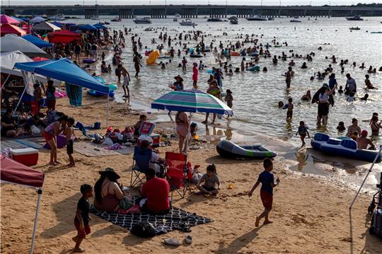 Sommerwetter in Texas. Der 4. Juli war laut US-Forschern der bisher heißeste  Tag weltweit.