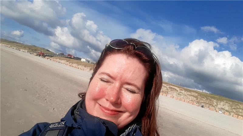 Sonne und Wind am Strand.