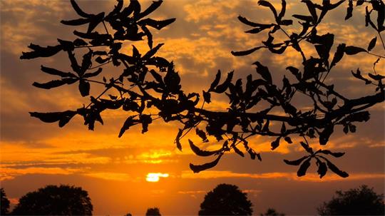 Sonnenuntergang Ende September