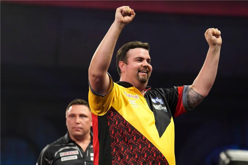 Sorgte bei der Darts-WM für eine deutsche Überraschung: Gabriel Clemens.