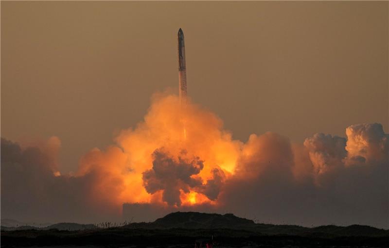 SpaceX's Mega-Rakete «Starship» startet zu einem Testflug. Der Test konnte allerdings erneut nicht abgeschlossen werden.