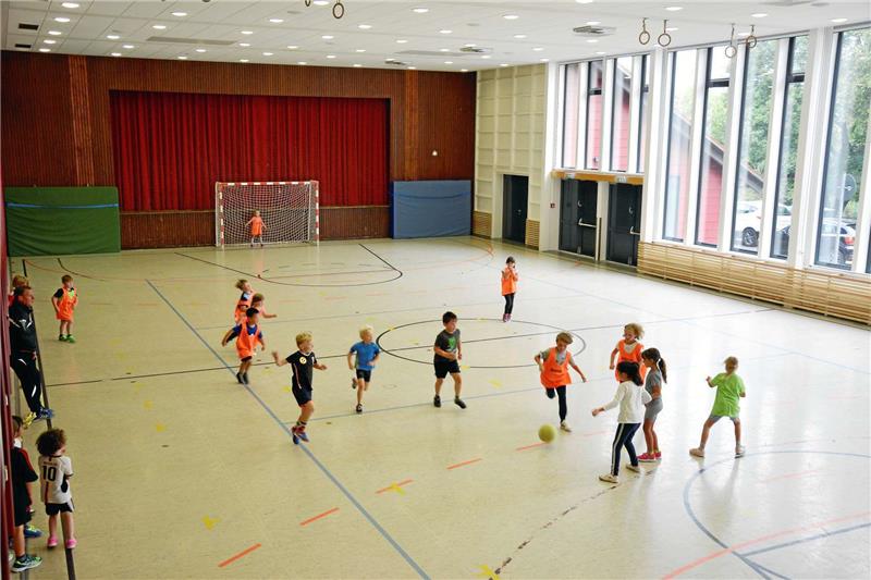 Spaß und viele Tore gab es auch beim abschließenden Spiel.