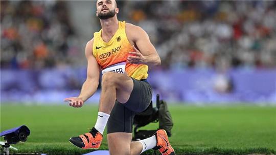 Speerwerfer Julian Weber blebt ohne Medaille.