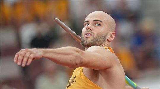 Speerwerfer Julian Weber steht im WM-Finale.