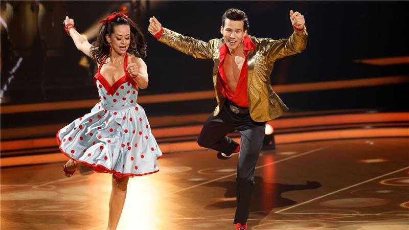 Sportler Joel Mattli überzeugte mit einem Jive. 