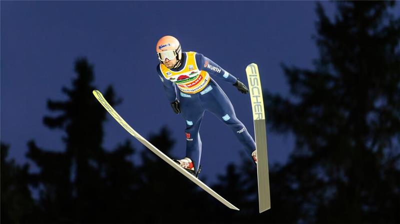 Springt weiter ohne große Fehler: Pius Paschke.