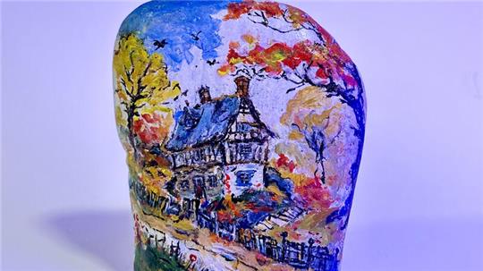 Stadt auf Stein.