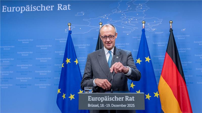 Stärkung des Zusammenhalts Europas: Das ist mit 54 Prozent mit Abstand das Thema, um das sich die Bundesregierung von Kanzler Friedrich Merz (CDU) im neuen Jahr besonders kümmern sollte.