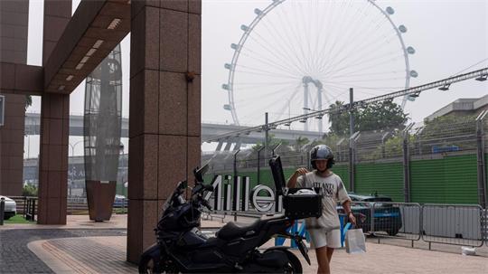 Starker Smog in Singapur.