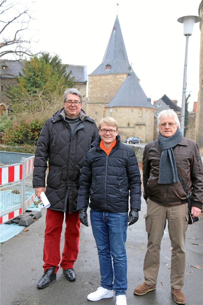 Stefan Eble (von links), Pascal Bothe und Dietrich Zychla wolle das Breite Tor öffnen. Foto: Hartmann