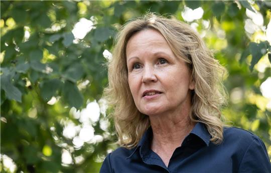 Steffi Lemke (Bündnis 90/Die Grünen), Bundesumweltministerin, in Leipzig.