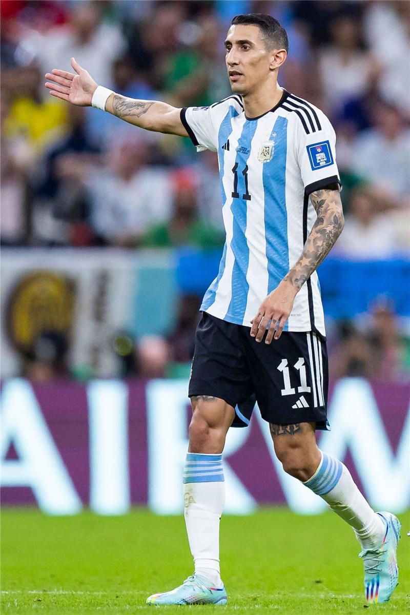 Frankreich mit Stammelf - Eine Änderung bei Argentinien Steht beim WM-Finale in Argentiniens Startelf: Ángel Di María.